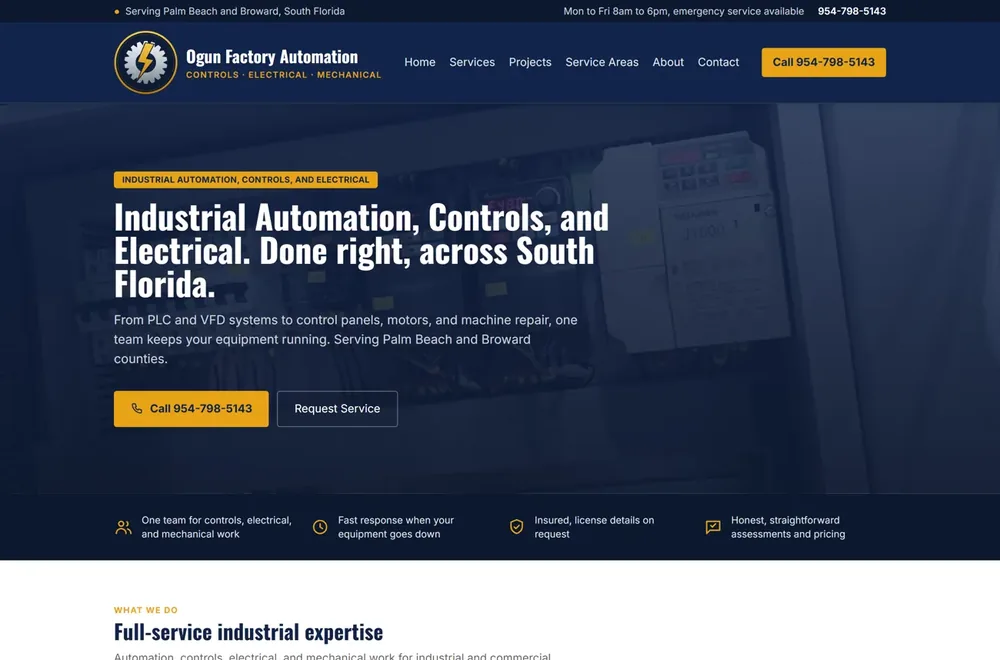 Ogun Factory Automation website